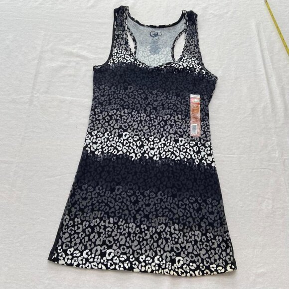 XL Leopard Print Ombre Tank Dress Sleeveless Bodycon Casual Party Cheetah - Picture 1 of 4